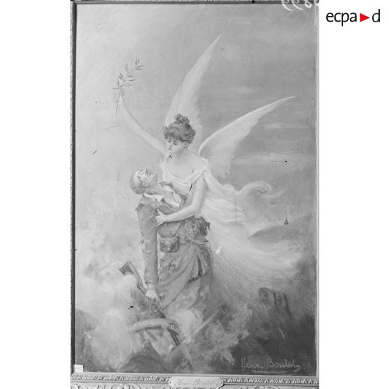 Paris. Musée Leblanc. Tableau de H. Boutet. [légende d'origine]