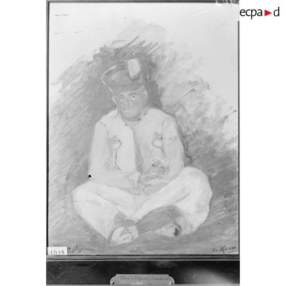 Paris. Musée Leblanc. Blessé à Sézanne, par la princesse Murat. [légende d'origine]