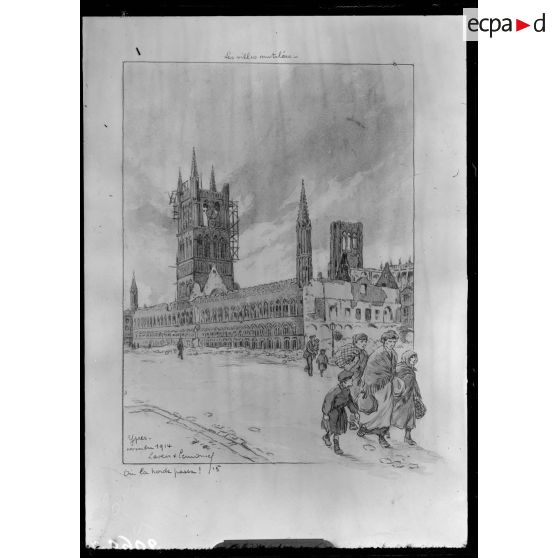 Paris. Musée Leblanc. Ypres par Lemonnier. [légende d'origine]
