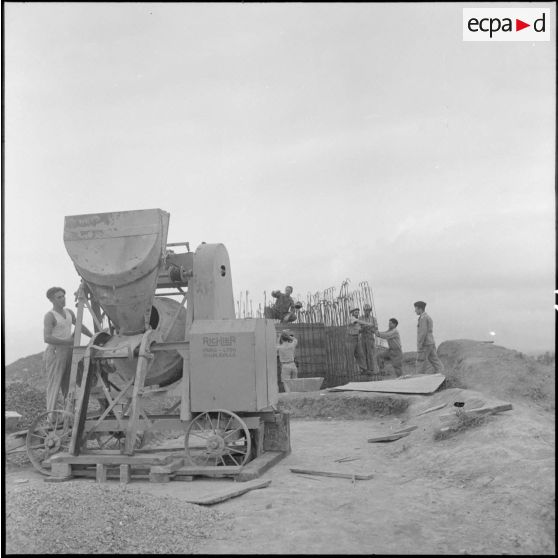 Construction d'un bâtiment.