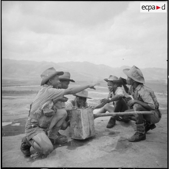 Pause lors d'une séance d'instruction.