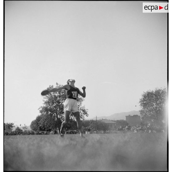 Epreuve du lancer de disque.