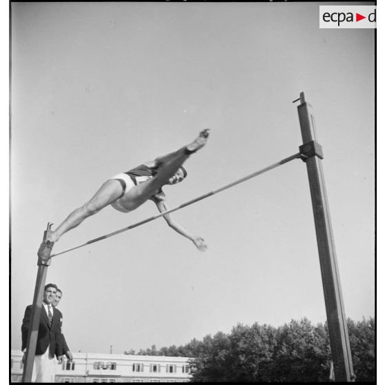 Epreuve du saut en hauteur.