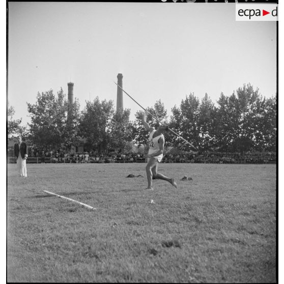Epreuve du lancer de javelot.
