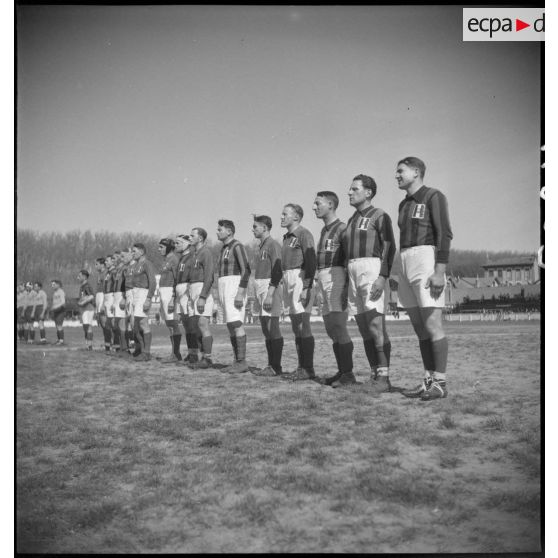 L'équipe de rugby de la 4e légion de la Garde de Riom.