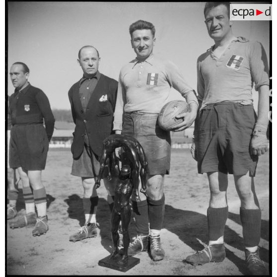 Vainqueurs de la coupe de France de la Garde de rugby.