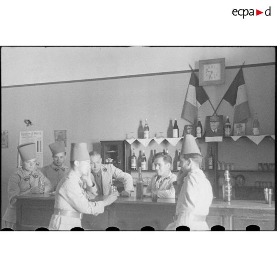 Le bar du foyer du 3e RSA.