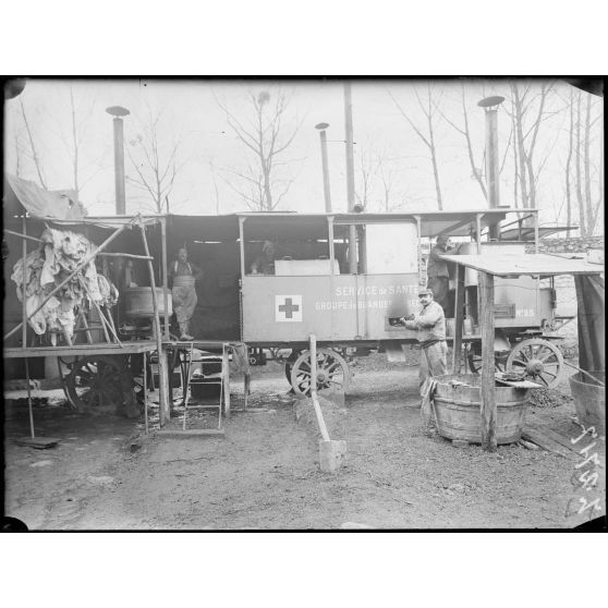 Près Jonchery-sur-Vesle. Buanderie militaire. [légende d’origine]