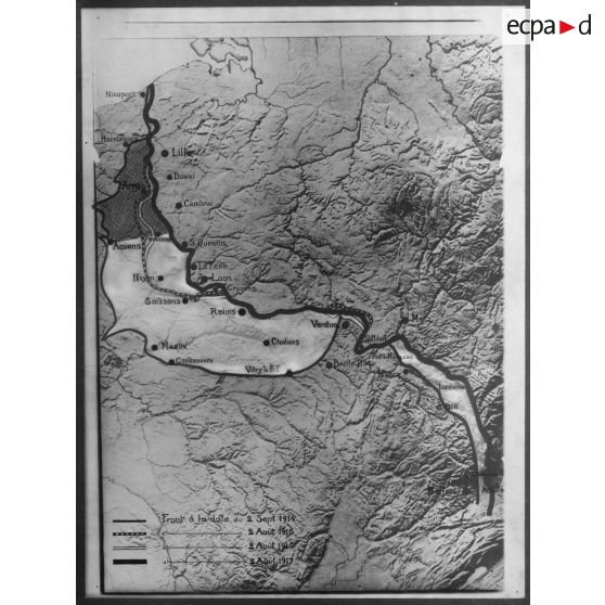 [Carte géographique du nord est de la France].