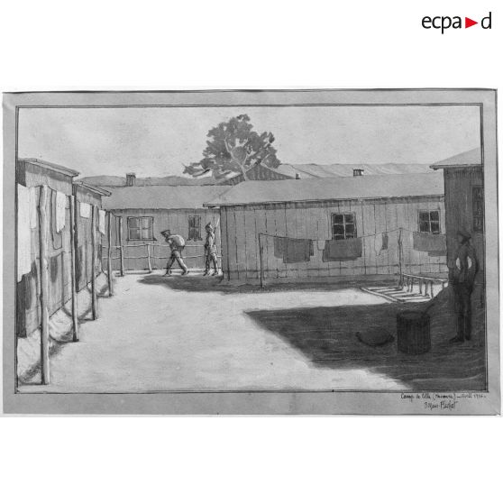 Paris. Musée Leblanc. Camp de prisonniers à Celle (Hanovre), de Flachat. [légende d'origine]