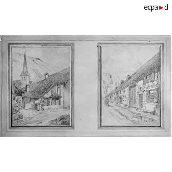 Paris Arts Décoratifs. Projets de reconstruction des habitations rurales. Maison de l'ouvrier agricole. [légende d'origine]