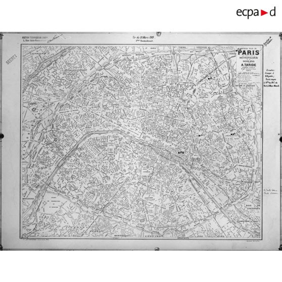 Bombardement de Paris par pièces à longue portée. [légende d'origine]