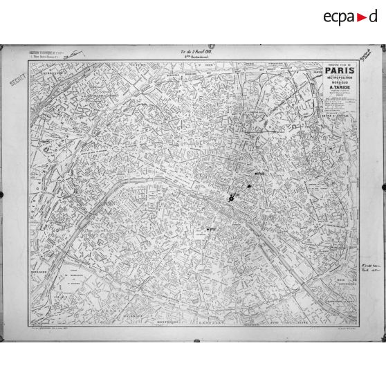 Bombardement de Paris par pièces à longue portée. [légende d'origine]