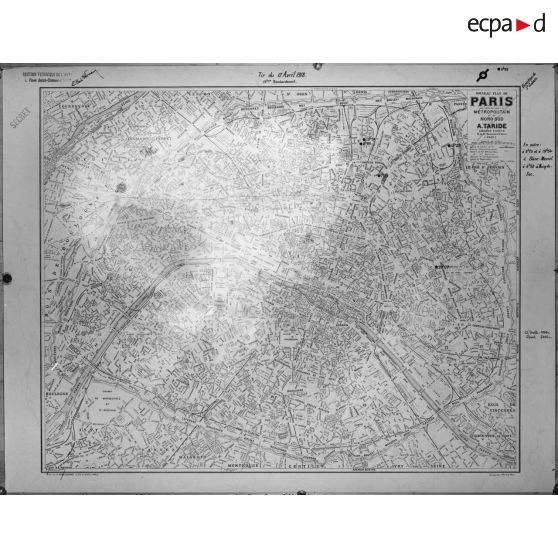 Bombardement de Paris par pièces à longue portée. [légende d'origine]
