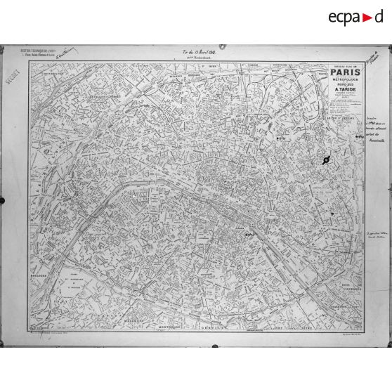 Bombardement de Paris par pièces à longue portée. [légende d'origine]