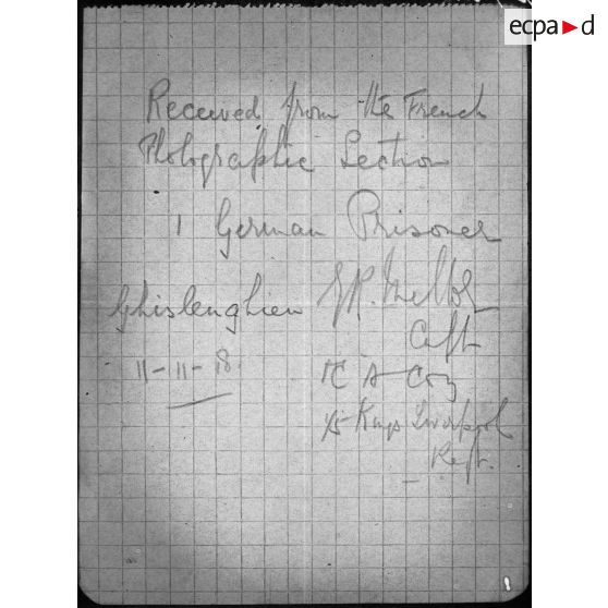 Documents d'archives. [légende d'origine]