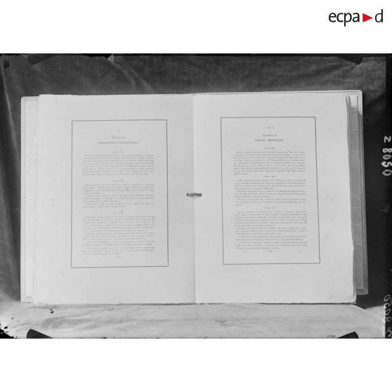 Pages du traité de Paix 1919. [légende d'origine]