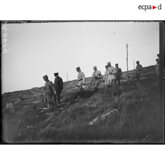 Voyage du roi d'Italie en France, descente de l'observatoire du Tanet. [légende d'origine]