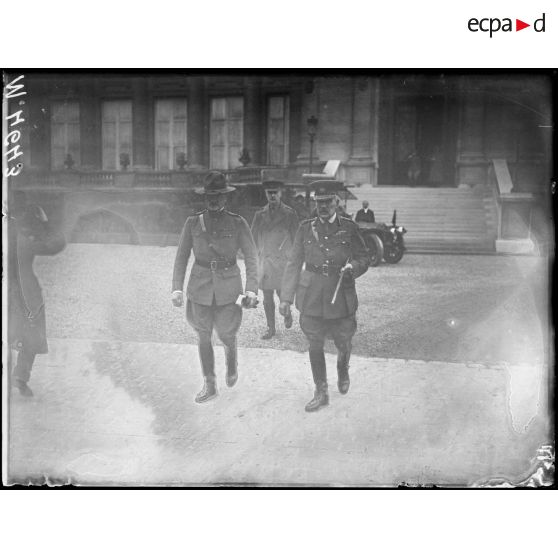 Paris, Ministère des Affaires Etrangères. Le général Pershing. [légende d'origine]