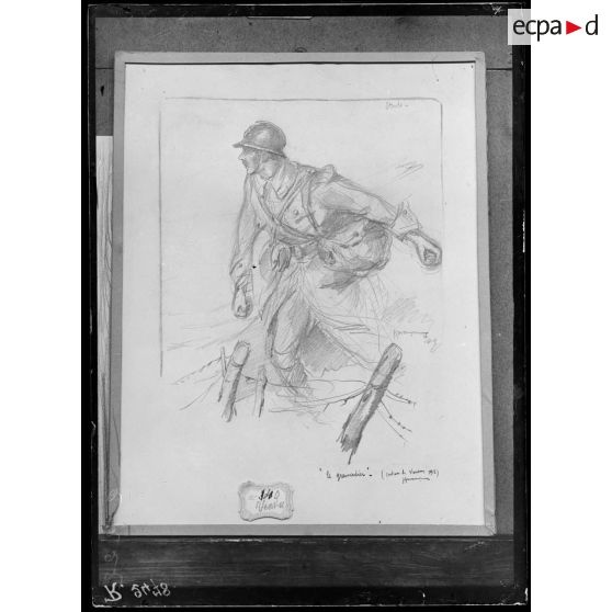 Paris. Salon des Armées. Grenadier de Besançon. [légende d'origine]