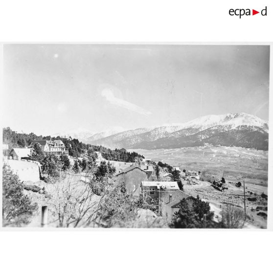 Font-Romeu et le massif des Pyrénées.