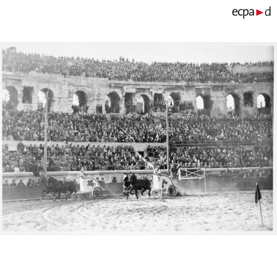 Course de chars antiques.