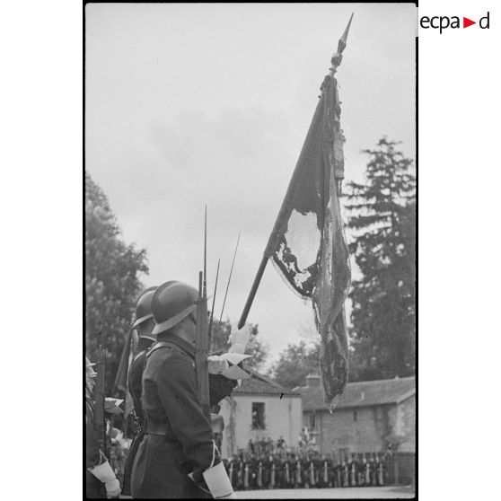 L'ancien drapeau des chasseurs à pied (7e drapeau).
