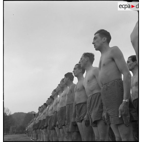 Les athlètes entonnent la Marseillaise.