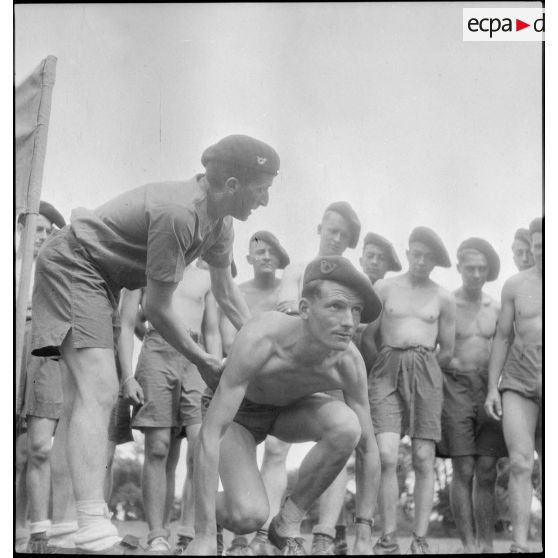 Séance d'hébertisme aux 24e et 25e BCA.