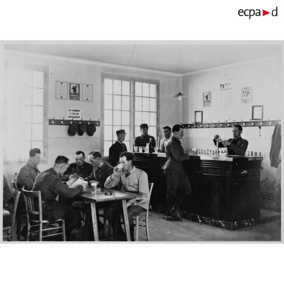 Le foyer du 6e escadron de la 1re légion de la Garde.