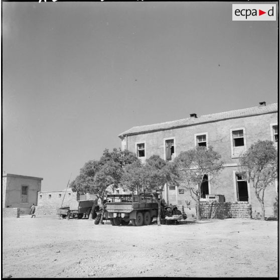 A l'intérieur d'un poste frontalier du secteur de Morsott.