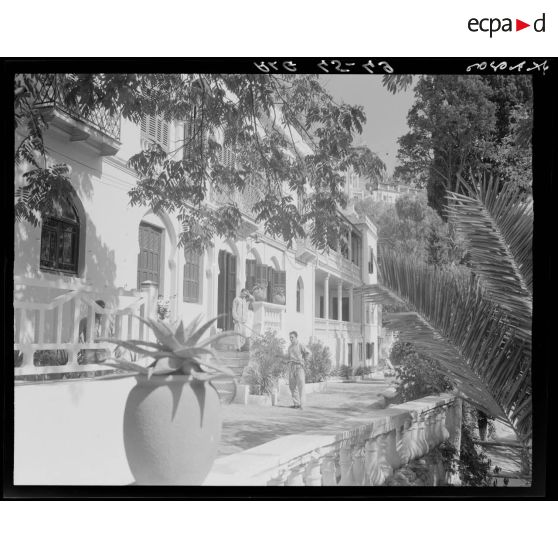 Vue extérieure de la maison du blessé de guerre musulman.