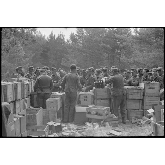 Des unités variées de l'armée allemande viennent de quitter la ville de Vilnius qu'ils défendaient devant la pression de l'armée Rouge.