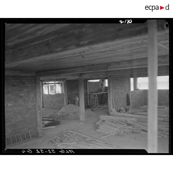 Bâtiment en construction à Alger.