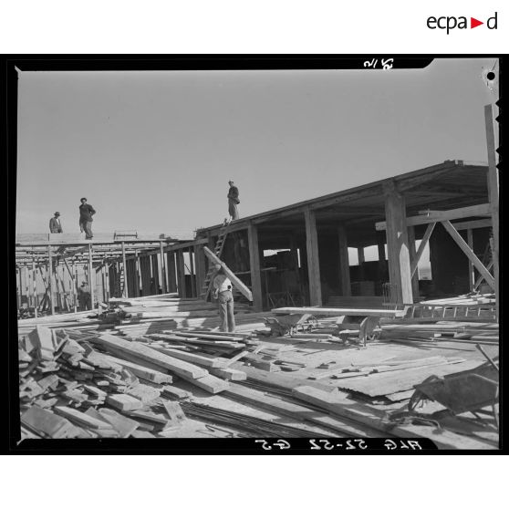 Immeuble en construction à Alger.