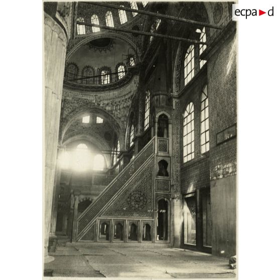 La chaire de la Mosquée de Ste Sophie. [légende d'origine]