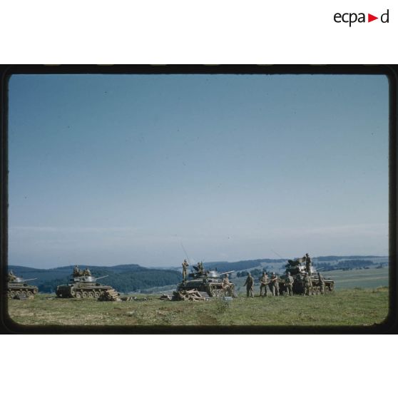 1955, Reutlingen, tirs à Münsingen. [légende d'origine]