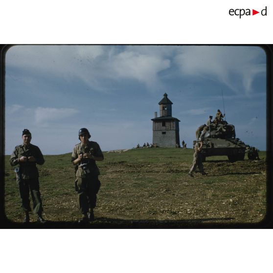 1955, Reutlingen, tirs à Münsingen. [légende d'origine]