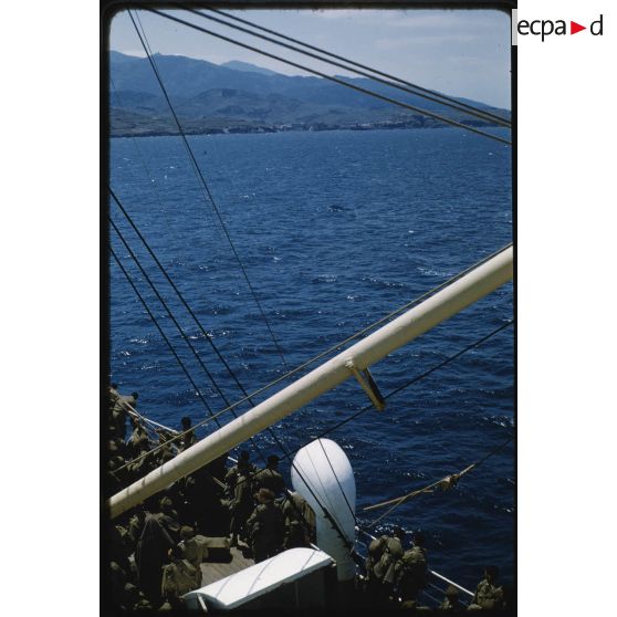 En vue de la Costa-Brava, 31 mai 1959. [légende d'origine]