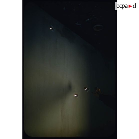 1957 Palat, ferme Cloître incendiée, Janvier. [légende d'origine]