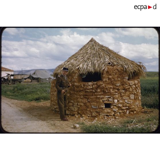 1957 Tagremaret, Mai, blockhaus 3e Esc. [légende d'origine]