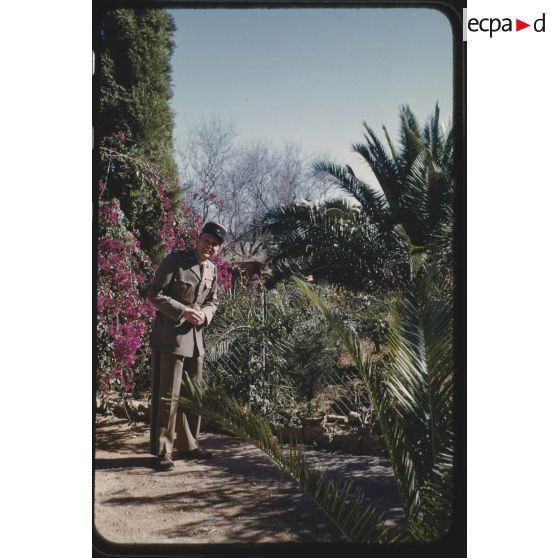 Avec Girard, janvier 1956. [légende d'origine]<br>