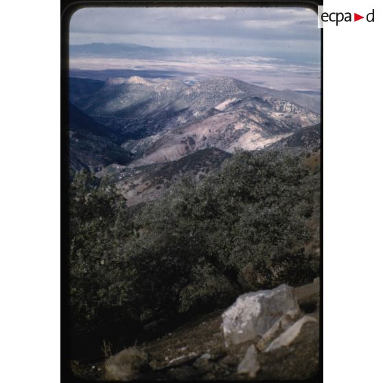 Vers Aïn Almou : vue sur la plaine des Triffos et le Maroc espagnol. [légende d'origine]