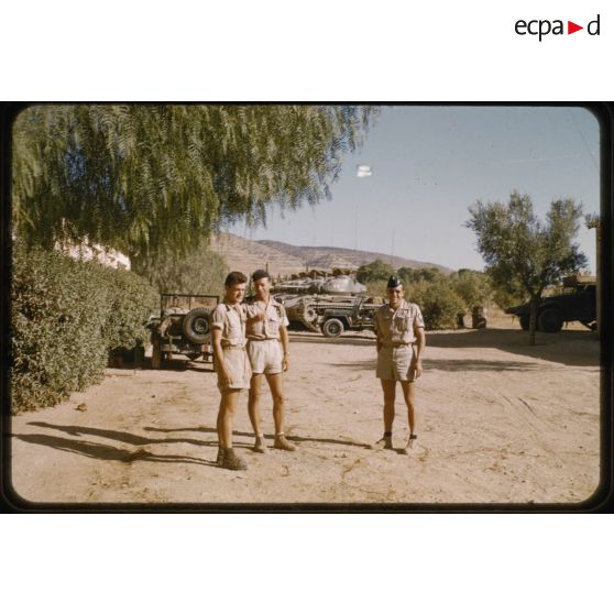 1956 Palikao, cantonnement d'un Escadron. [légende d'origine]