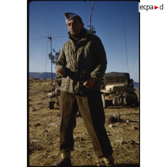 Le colonel Maniglia, octobre 1958. [légende d'oirigine]