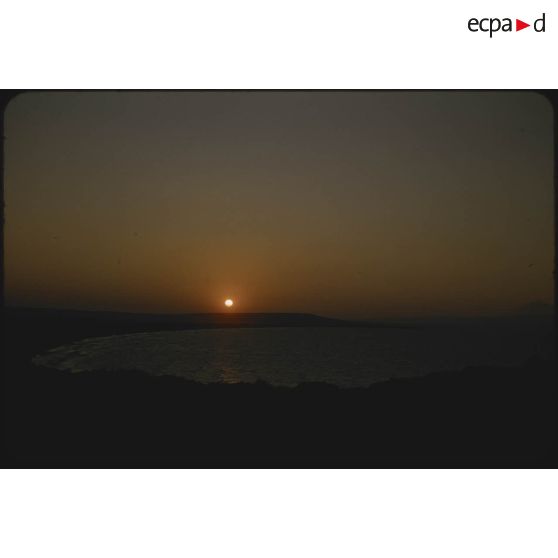 [Coucher de soleil vers Oran, fin mai 1959].