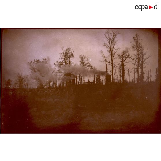 Fay. Le Péchot ramène le soir les territoriaux. [légende d'origine]