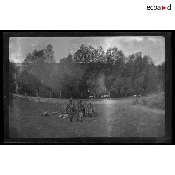 [1er septembre 1916. Concours de cuisiniers à Quiry-le-Sec].