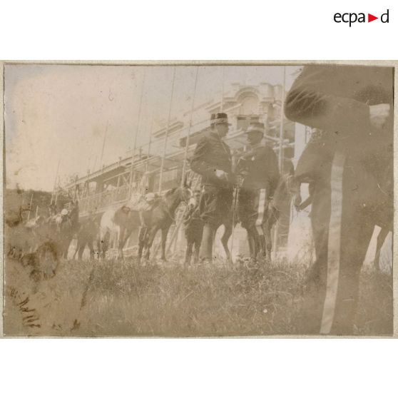 [Saints-Cyriens et leurs chevaux].