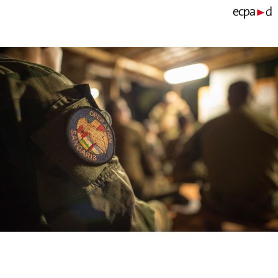 Briefing d'état-major au poste de commandement de la POD (plateforme opérationnelle défense) de Bambari.
